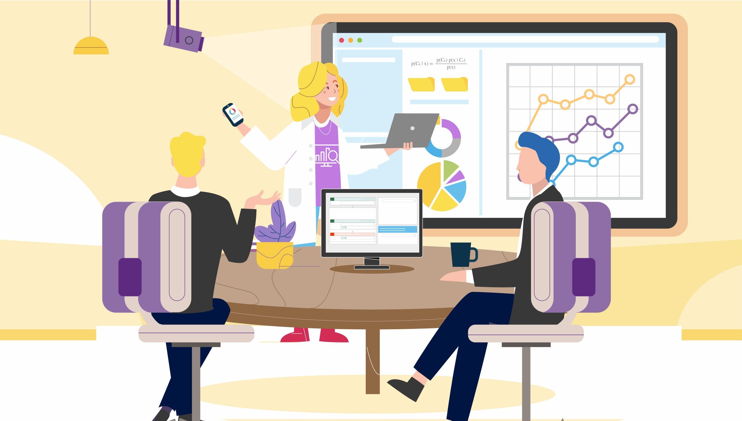 Axians Business Applications and Data Analytics Illustration