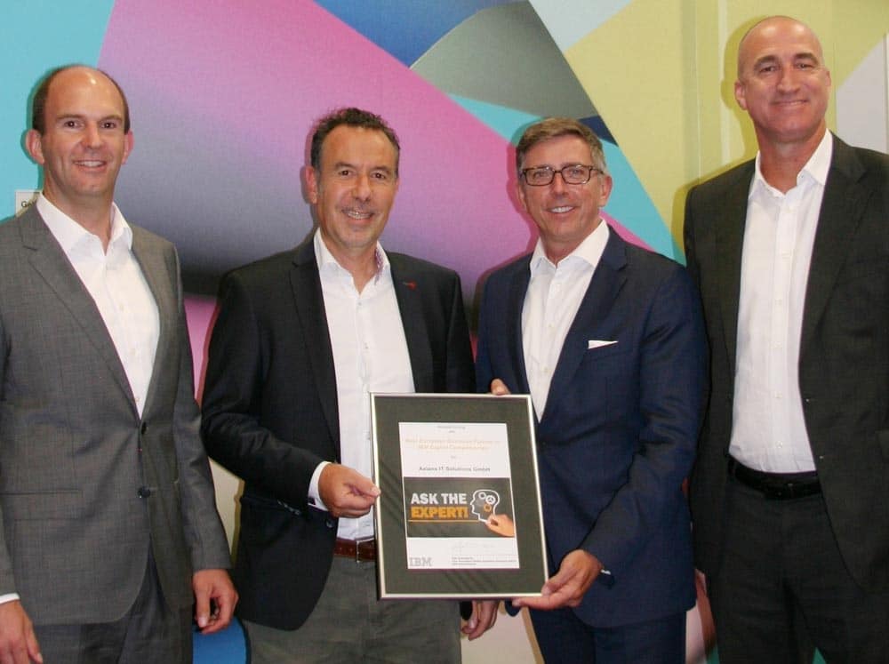 Ausgezeichnet! Axians ist „Best European Business Partner in IBM Expert Competencies“