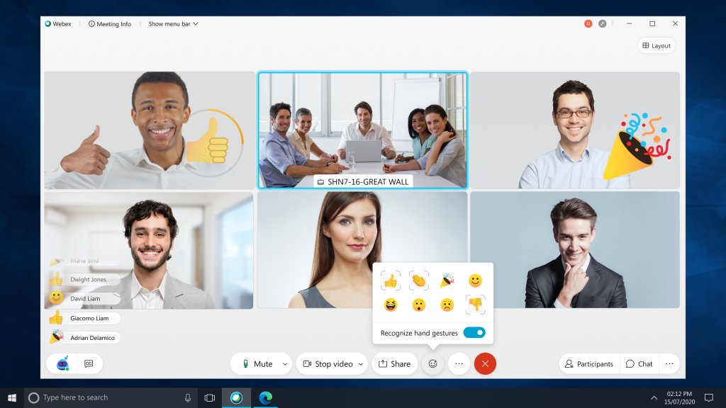 Cisco Webex - Emotionen in Videokonferenzen erkennen