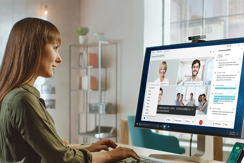 Cisco Webex Videokonferenzen - automatische Transkription