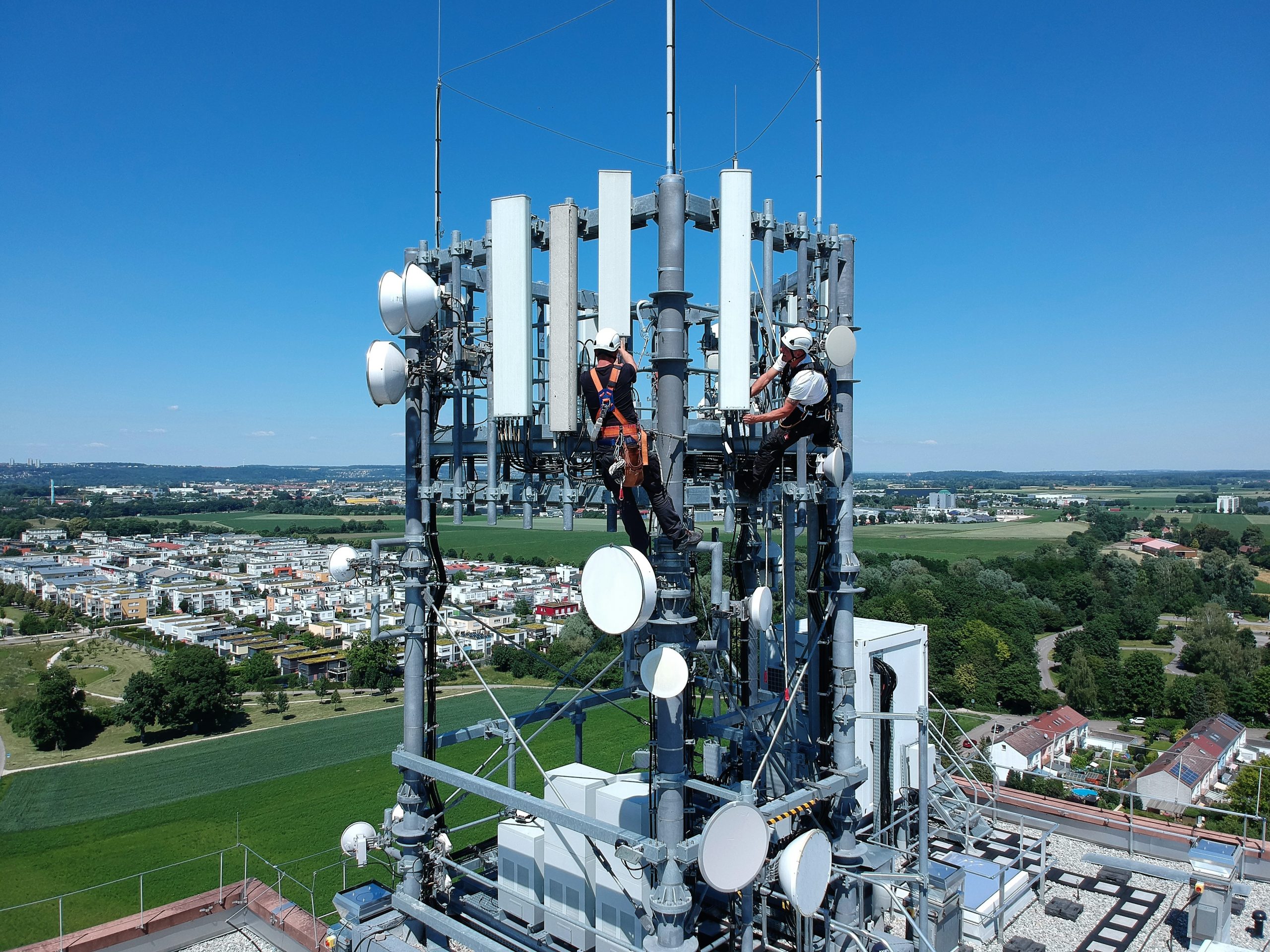 Fertige Sonderkonstruktion eines Mobilfunkturms