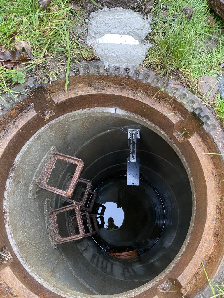 LoRaWAN Sensor in Sandfangschacht