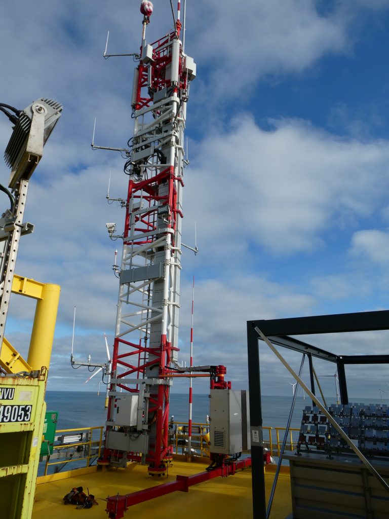 Antennenmast Offshore Mobilfunk Windpark