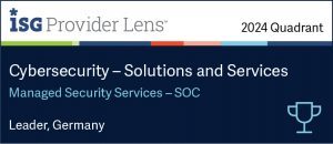 ISG zeichnet Axians im Benchmark „Provider Lens – Cyber Security Solutions and Service Partners 2024“ in der Kategorie „Managed Security Services“ als Leader Germany aus. (Quelle: ISG)