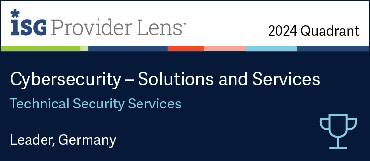ISG zeichnet Axians im Benchmark „Provider Lens – Cyber Security Solutions and Service Partners 2024“ in der Kategorie „Technical Security Services“ als Leader Germany aus. (Quelle: ISG)